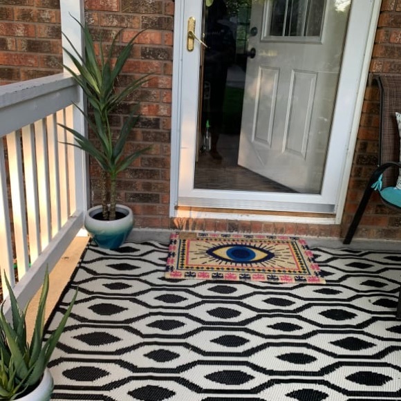 👁️EYE DOOR MAT👁️ Spirit Eye Coir Evil Eye Door Mat Home Decor NWT - Picture 6 of 6
